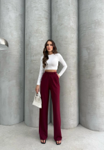 Kancalı Pantolon Bordo (Beden: M) - Görsel 5