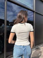 Biyeli Bluz Beyaz (Beden: M) - Görsel 2