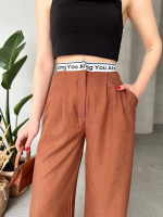 Flamlı Kahve Pantolon (Beden: L) - Görsel 7