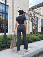 Bol Paça Pantolonlu Alt Üst Takım Antrasit (Beden: S) - Görsel 2