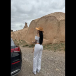 Madonna Yaka Bol Paça Pantolonlu Takım Gri (Beden: L) - Görsel 5