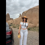 Madonna Yaka Bol Paça Pantolonlu Takım Gri (Beden: L) - Görsel 2