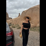 Madonna Yaka Bol Paça Pantolonlu Takım Siyah (Beden: S) - Görsel 2