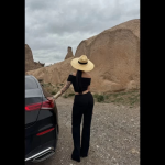 Madonna Yaka Bol Paça Pantolonlu Takım Siyah (Beden: M) - Görsel 3