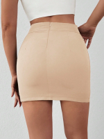 Zincirli Mini Etek S241008 Bej (Beden: L) - Görsel 4