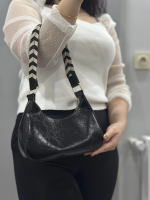 Kraş Siyah Cilt Çanta (Beden: Standart)