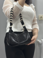 Kraş Siyah Cilt Çanta (Beden: Standart) - Görsel 5