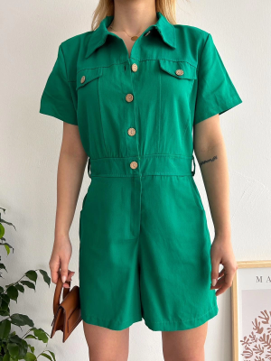 Gabardin Tulum S24761 Yeşil (Beden: M)