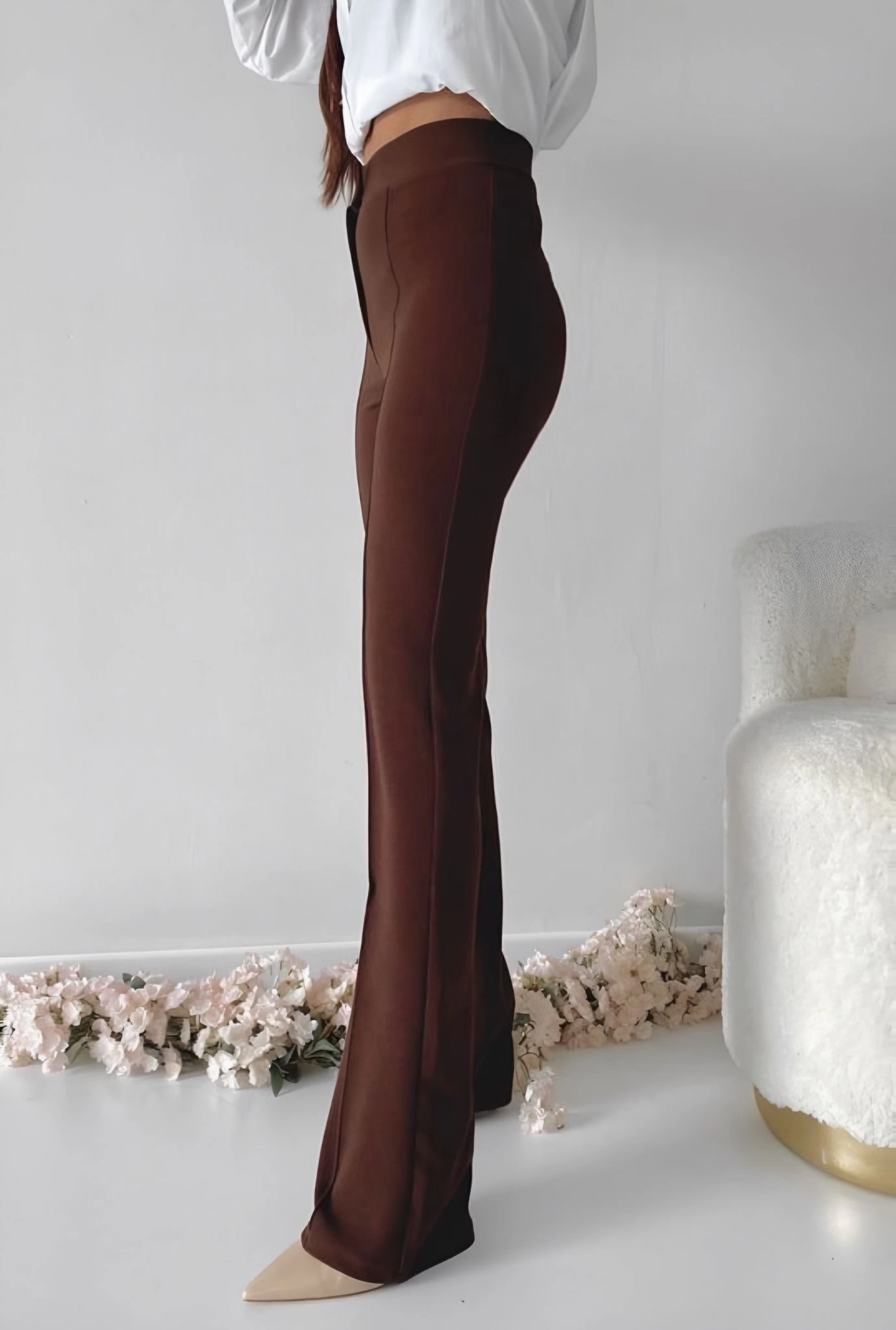 1233261_onu-cumali-ithal-krep-pantolon-73885577-sw1380sh2048.png Önü Cumalı İthal Krep Pantolon Kahve (Beden: S) - Görsel 2