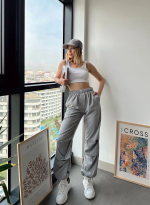 Paraşüt Pantolon Gri (Beden: M) - Görsel 2