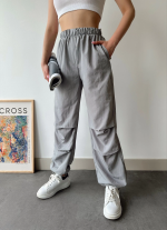 Paraşüt Pantolon Gri (Beden: M) - Görsel 5