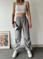 Paraşüt Pantolon Gri (Beden: M) - Görsel 3