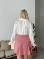 Atlas Belden Pileli Etek S24930 Pudra (Beden: L) - Görsel 5