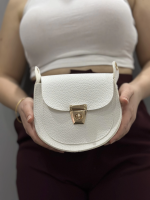 Klasik Kapaklı Beyaz Cilt Çanta (Beden: Standart) - Görsel 3