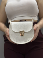 Klasik Kapaklı Beyaz Cilt Çanta (Beden: Standart) - Görsel 4