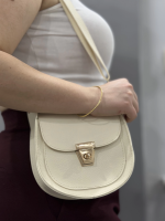 Klasik Kapaklı Bej Cilt Çanta (Beden: Standart) - Görsel 4