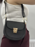 Klasik Kapaklı Siyah Cilt Çanta (Beden: Standart)