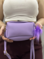 Ponpon Mor Cilt Çanta (Beden: Standart) - Görsel 2