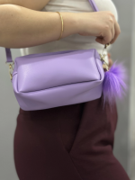 Ponpon Mor Cilt Çanta (Beden: Standart) - Görsel 4