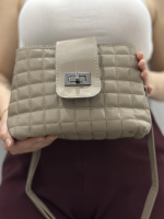 Kapaklı Kapitone Vizon Cilt Çanta (Beden: Standart) - Görsel 3