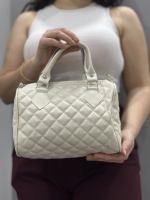 Kapaksız Kapitone Krem Cilt Çanta (Beden: Standart) - Görsel 4