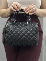 Kapaksız Kapitone Siyah Cilt Çanta (Beden: Standart) - Görsel 2