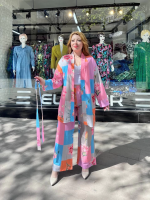 Ceketli Baskılı Takım Pembe (Beden: S) - Görsel 2