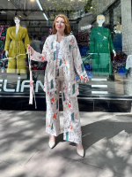 Ceketli Baskılı Takım Beyaz (Beden: S)