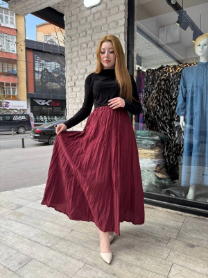 Kraş Etek Bordo (Beden: Standart)