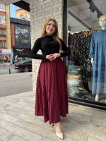 Kraş Etek Bordo (Beden: Standart) - Görsel 2