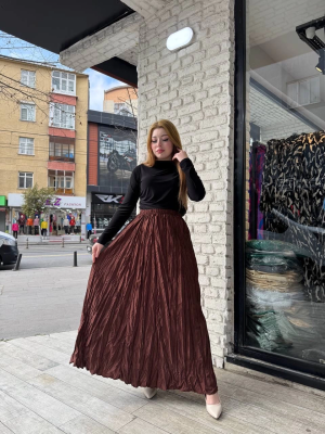 Kraş Etek Kahve (Beden: Standart)