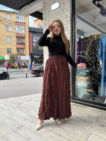 Kraş Etek Kahve (Beden: Standart) - Görsel 3