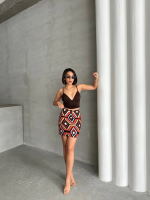 Etnik Desen Etek S25470 Kırmızı (Beden: M) - Görsel 6