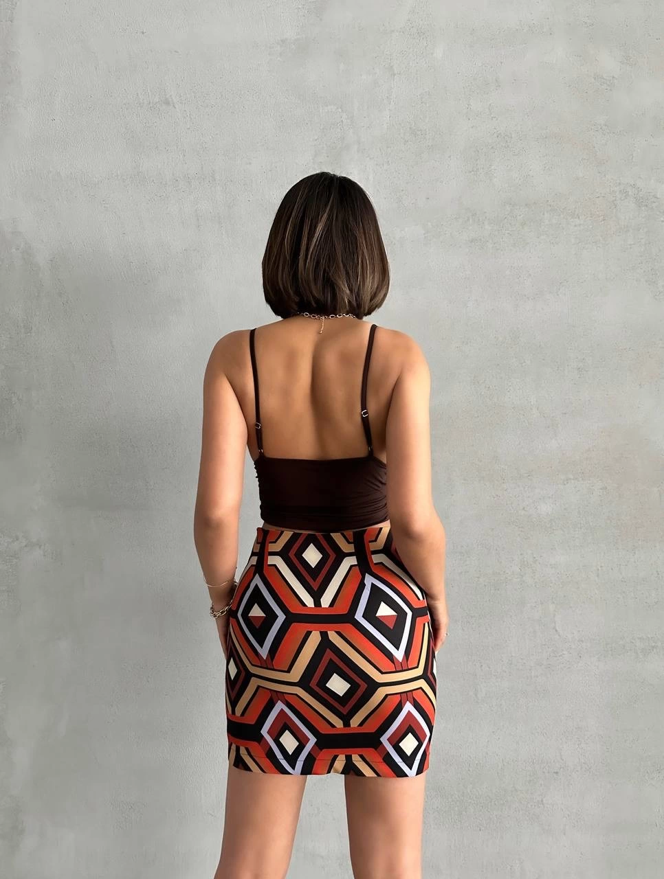 1233336_etnik-desen-etek-s25470-97436418-sw966sh1280.png Etnik Desen Etek S25470 Kırmızı (Beden: M) - Görsel 4