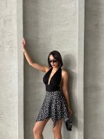 Puantiyeli Etek S25900 Siyah (Beden: M) - Görsel 7