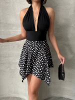 Puantiyeli Etek S25900 Siyah (Beden: M) - Görsel 6