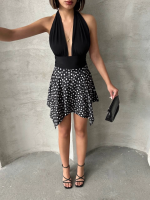 Puantiyeli Etek S25900 Siyah (Beden: L) - Görsel 5