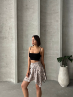 Puantiyeli Etek S25900 Krem (Beden: S) - Görsel 7