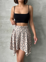 Puantiyeli Etek S25900 Krem (Beden: S)