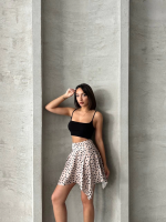 Puantiyeli Etek S25900 Krem (Beden: M) - Görsel 6