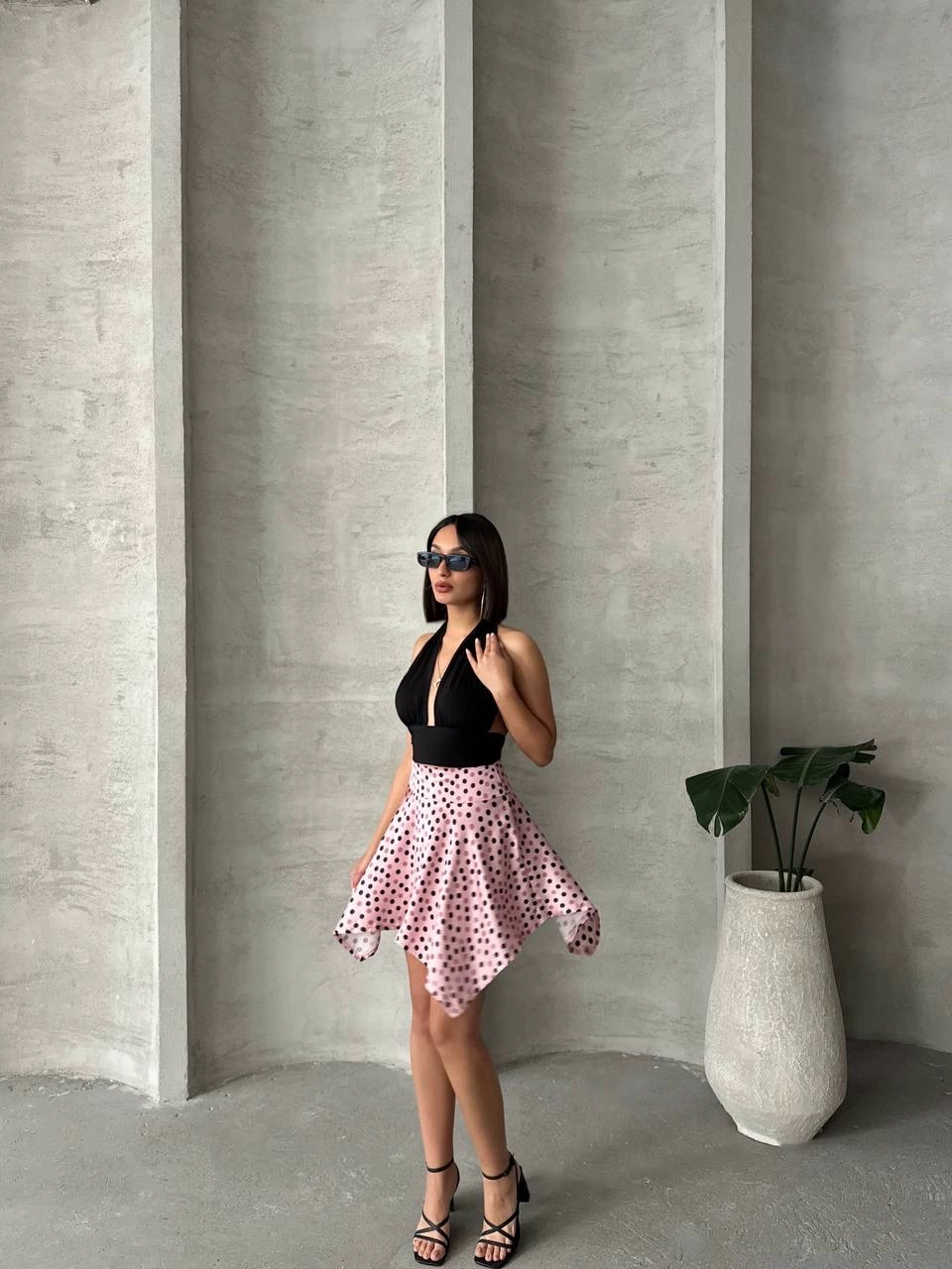 1233345_puantiyeli-etek-s25900-81679661-sw960sh1280.png Puantiyeli Etek S25900 Pembe (Beden: M) - Görsel 3