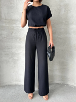 Bluz Pantolon Takım S255057 Siyah (Beden: M) - Görsel 2