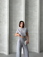 Bluz Pantolon Takım S255057 Gri (Beden: Xl) - Görsel 5