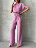 Bluz Pantolon Takım S255057 Gül (Beden: M) - Görsel 5