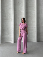 Bluz Pantolon Takım S255057 Gül (Beden: M) - Görsel 3