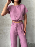 Bluz Pantolon Takım S255057 Gül (Beden: L) - Görsel 2