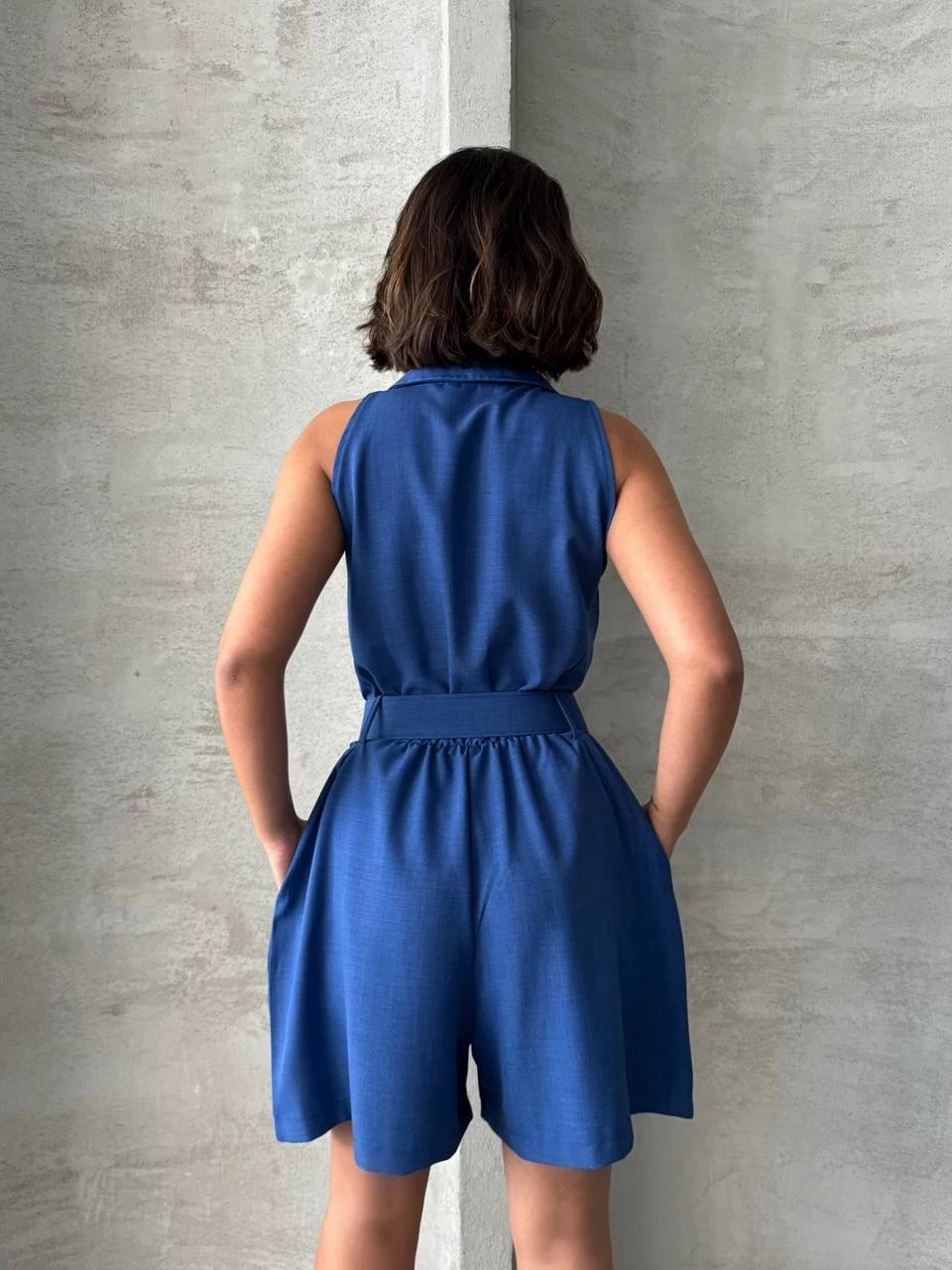 1233397_yakali-sort-tulum-29722570-sw960sh1280.png Yakalı Şort Tulum Mavi (Beden: Xl) - Görsel 5