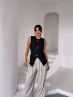 Kadın Siyah Bisiklet Yaka Gold Düğmeli Ottoman Bluz S2310 (Beden: S) - Görsel 2