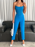 Büstiyer Pantolon Takım S1011 Mavi (Beden: M)