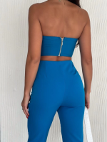 Büstiyer Pantolon Takım S1011 Mavi (Beden: M) - Görsel 2